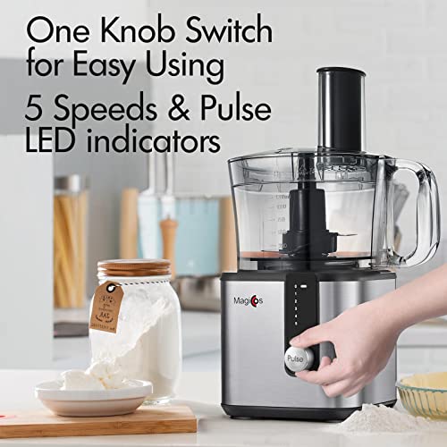 MAGICCOS 8Cup Citrus Juicer Food Processor 7 Functions Food