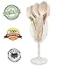 Disposable Wooden Forks and spoons All Natural, Eco-Friendly Birchwood/ Biodegradable, Compostable Tableware/ Perfect for Parties, BBQ, Weddings, Camping, Picnics/ 150 Pcs 6.25