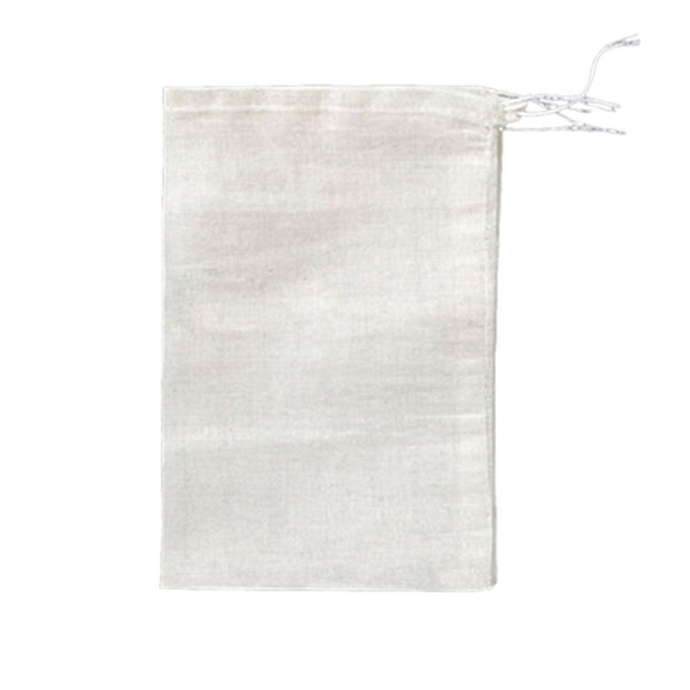 Gdeal 20Pcs Large Cotton Muslin Bags Reusable Coffee Tea Brew Bags Soup Gravy Broth Stew Bags Medicine Residue Slag Bag Drawstring Bags （5.1'' x 6.3''）