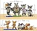 California Trader Tom and Jerry 9 Piece Play Set Plus Stickers with 9 Tom, Jerry, and Spike Figures Cake Toppers and Toy Figures Great for Gifts