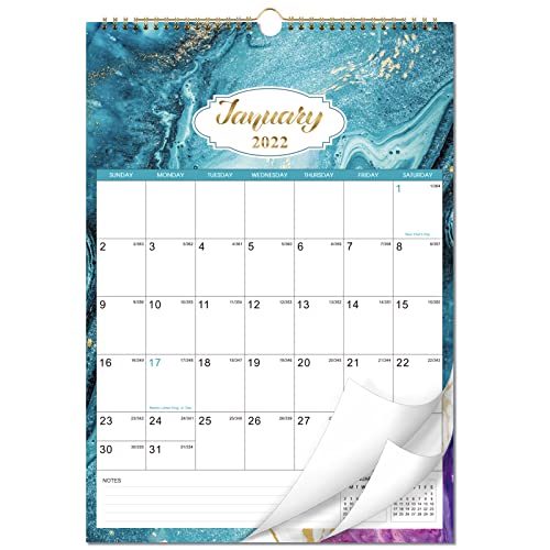 2022 Wall Calendar Monthly Wall Calendar 2022 with Thick Paper, 12" x