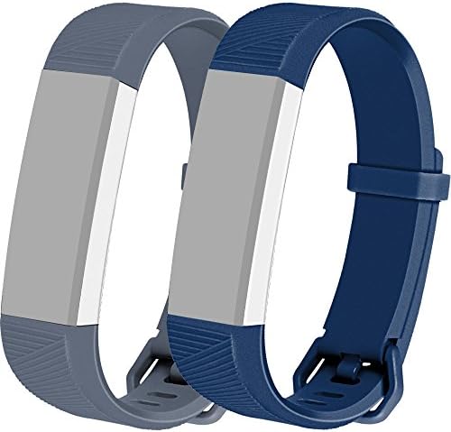 for Fitbit Alta HR Bands,Pack of 2,Gray and Navy Blue,Small