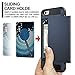 Vofolen Case Wallet Card Slot Holder Dual Layer Protective Shell Shock Absorbing Tough Bumper Cover Dark Blue