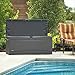 LIFETIME 60298 Heavy Duty Outdoor Storage Deck Box, 130 Gallon, Gray