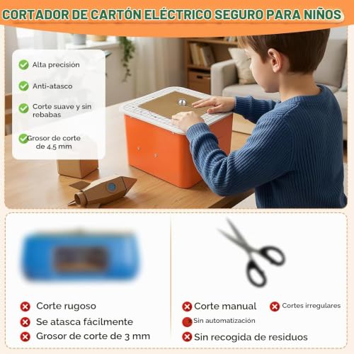 Safe Cardboard Cutter For Kids: Chomp 45w Bladeless Electric Saw Precisely Cuts 4mm Cardboard Stem Tool Ideal For 3D Models And School Projects