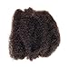 Shinnaul Tight Afro Kinky Human Hair bulk for dreadlocks or Twist Braids,2 pieces per Bundles,1 oz each one (8INCH, #2 Dark Brown)
