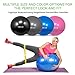 TOPLUS Exercise Ball (Multiple Sizes) Thick Yoga Ball Chair for Fitness, Stability, Balance, Pilates, Birthing - Anti Burst Supports 2200lbs - Includes Quick Pump & Professional Guide