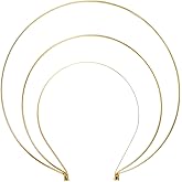 Angoily Halo Crown 3 Layer Metal Gold Queen Goddess Angel Halo Crown Headband Hairbands Tiara Hair Hoops Diy Craft Bands Wedding Bridal Headpieces Prom Party Cosplay Costume Hair Tiara Accessories