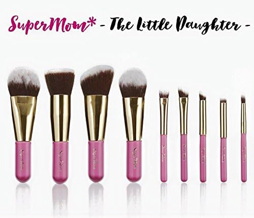New!! Supermom the Little Daughters Travel Brush Set All in One Full Travel Brush Set Mini Pink