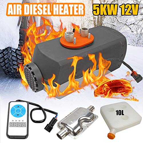 SUPERFASTRACING 5KW 12V Silencer Digital Display Air Diesel Heater for Motor-Home Truck Bus Car