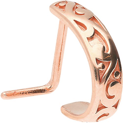 PIERCINGLINE Surgical Steel Nose Stud | Oriental Design | Piercing Nose Stud