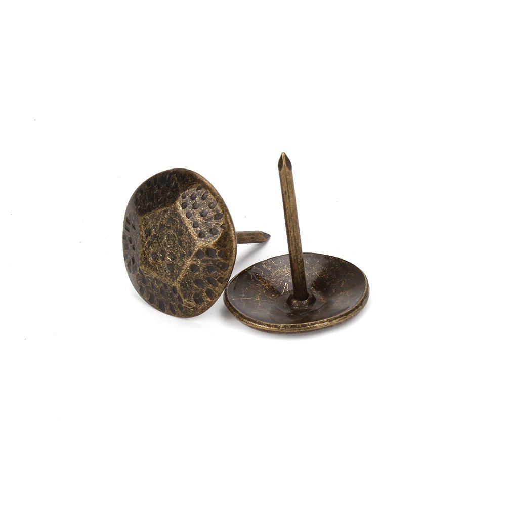 50pcs Honeycomb Stud Nail Tack Antique Vintage for Furniture Upholstery 23x20mm