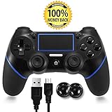 PS4 Controller, Bluetooth Gamepad Six Axies DualShock 4 Wireless Controller for PlayStation 4 Touch Panel Joypad with Dual Vibration, Instantly Timely Manner To Share Joystick