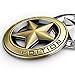 Dsycar 3D Metal Chrome TEXAS EDITION Star Emblem Diameter 3