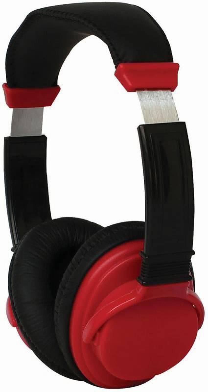 PRO SIGNAL PSG08462 Hi-Fi Headphones with Stainless Steel Headband - Red