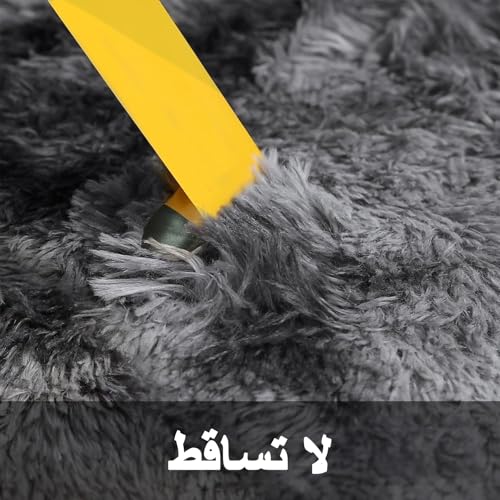 200x300 سم للصالة وغرف النوم - سجاد طويل ناعم فاخر قابل للغسيل الآلي لتزيين المنزل - للعائلة 200x300cm Extra Large Fluffy Shaggy Area Rug for Living Room & Bedroom, Machine Washable Non-Slip Carpet