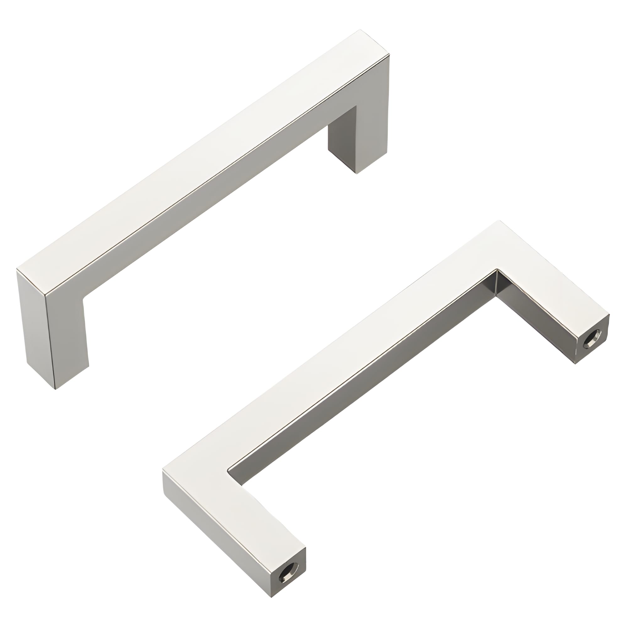 Hickory Hardware Heritage Designs Contemporary Pull 3-3/4 Inch (96mm) Center to Center Satin Nickel Finish (10-Pack)