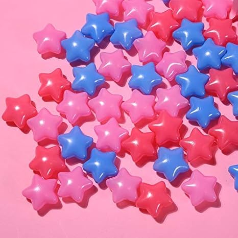 Amazon Playmatyールピットボール 150 Pcs五芒星のカラフルなソフトスタープラスチックペンタグラムオーシャンボールフタル酸の自由なbpaの自由な幼児と子供 ボールプール アクセサリ おもちゃ