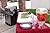 Large White Inflatable Serving Bar Buffet Cooler With Drain Plug - perfect blow up server caddy to keep food salad and drinks cold - great for outdoor and indoor parties
