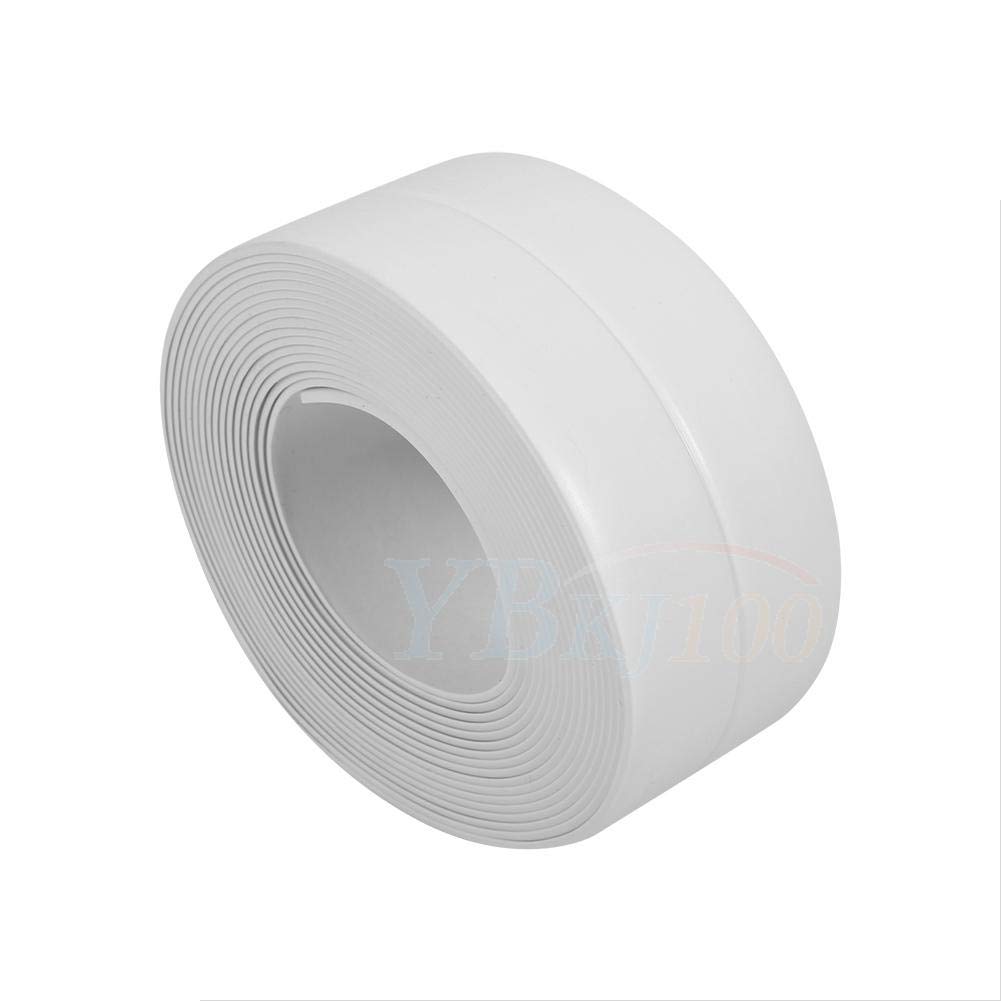 PE Self Adhesive Sealing Tape Waterproof Wall Caulk Strip Corner Caulk Tape White Wall Trimmer for Kitchen Bathroom Sink Decorative Trim 3.35M (22mm/0.87inch)