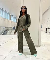 kaimimei Casual 2 Piece Outfit for Women - Linen