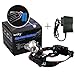 Wsky 6000 LM LED Headlamp Flashlight - Super Bright Headlamp - 3 Light 4 Modes, CREE XM, L 3T6 Lampwick, Best for Camping Biking Hunting Fishing Outdoor