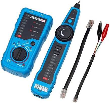 Wire Tracker,RJ11 RJ45 Cable Tester Line Finder Multifunction Wire Tracer Toner Ethernet LAN Network Cable Tester for Network Cable Collation, Telephone Line Tester, Continuity Checking