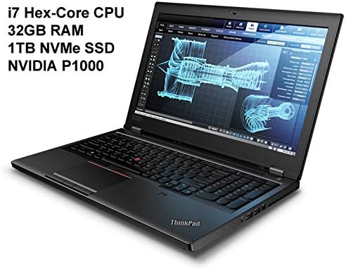 LA Lenovo ThinkPad P52 Business Notebook (Intel 8th Gen i7-8750H, 32GB RAM, 1TB NVMe SSD, 15.6" FHD IPS Display, Windows 10 Pro) Professional Business Laptop Computer