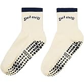 Shapes Studio Crew Half Calf Grip Socks, Cutest Fruits Pilates Socks, Ruffle socks, Non-Slip, Barre Yoga Fitness