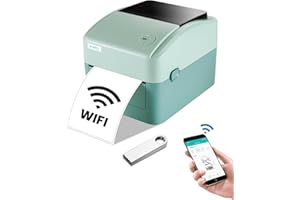 vretti Wi-Fi Thermal Label Printer, Wireless Shipping Printer for Small Business & Package Compatible with Widnow, Mac, Chrome, Etsy, Ebay, Amazon, Shopify, USPS