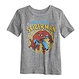 Jumping Beans Little Boys' 4-12 Amazing Spiderman Tee 7 Charcoal Snow