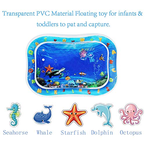 VOOADA Baby Water Play Mat Activity Gym Puzzle Carpet Games for Babies Baby Water Mat Kids Watermat Creative Dual Use Toys