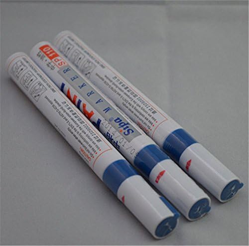 3Pcs New Blue Marker Paint Pens Tires Repair Pen For Car Motorcycle Tyre Tread