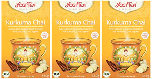 YogiTee Kurkuma Chai 17 Beutel, 3er Pack (3 x 35 g) – Bild 6