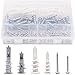 Hilitchi 160-Pieces Large/Small Zinc Plastic Self Drilling Drywall Hollow-Wall Anchor Assortment Kit