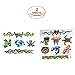The Tattoos for Kids - Temporary Tattoos for Kids - 2 Sheets of Waterproof Tattoos- Assorted Fun Designs - Great for Party Favors for Boys and Girls. Non Toxic.