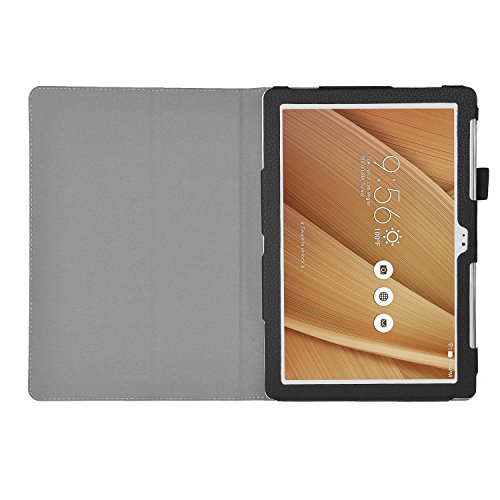ASUS Zenpad 8 Z380M Case, IVSO ASUS Zenpad 8.0 Z380M Case Leather Slim-Book Stand Cover Case-for ASUS Zenpad Z380M-A2-GR 8" Tablet (Black)