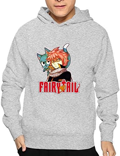 ZHENGAIMEI Men Fairy Tail Anime Aye Sir Casual Hoodies Sweatshirt Tees