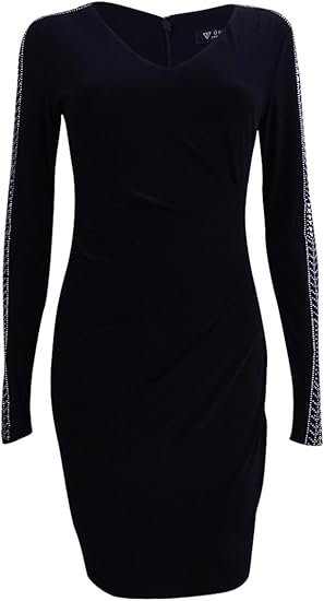 guess black long sleeve dress