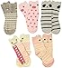 Hzcojulo Kids Toddler Big Little Girls Fashion Cotton Crew Cute Socks -5 Pairs Gift Set,Multicolor-BOV,Shoe size 3-6 /XL/11-14 Years