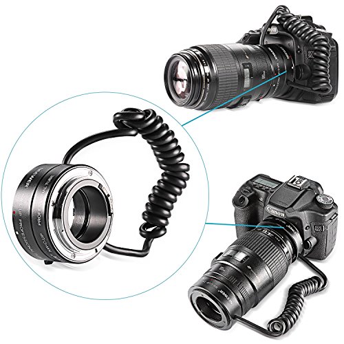 Neewer Multifunctional Electronic Automatic AF Auto Focus Macro & Reverse Mount On Lens Extension Tube with 58mm 67mm 72mm 77mm Adapter Rings for Canon EF/EF-S Mount Lenses, Fits Canon EOS 5D Mark 3 III 5D Mark 2 II 1Ds Mark IV III II I 1D Mark III II N I