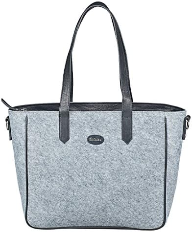 Fairylight Nursery Bag Grey&amp;Blue - 80% Felt, 20% Premium Leather