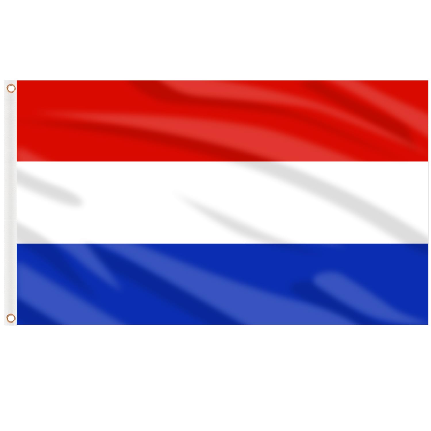 AhfuLife Netherlands Flag 5ft x 3ft for Party Decorations, 1Pcs Large Netherlands Flag Polyester Double Side with Brass Eyelets for Eurovision World Cup Women's Euro 2025 Garden Street Indoor Outdoor — image 1