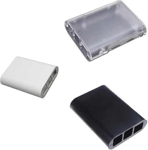 Milageto Estuche De Aspecto Atractivo para Raspberry Pi 3, B + 2 B, B +, Raspberry Pi Shell Cover - Gris