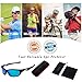 JAVIOL Polarized Sports Sunglasses for Men Women Fishing Driving Sunglasses Cycling Running Baseball Golf uv400 (Matte Black-Blue Mirrored,)