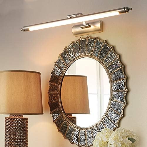 Usbライト キッチンライト 現代のミニマリストのバスルームの鏡ライトledライト浴室ミラーキャビネットメイクヨーロピアンスタイルのレトロなシンプルな無料のパンチ浴室水フォグランプ キッチンバスルームに適しています Color White Light Size 56cm