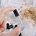 20 Pcs 1.2ml Empty Clear Lip Gloss Containers for Lipstick Samples, Lip Balms - Sopear Mini Refillable Travel Empty Lipgloss Gloss Bottle Tube Vials Containers with Bar Black Lid