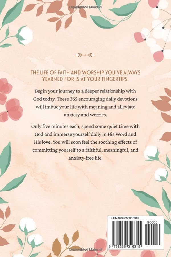 Daily Devotional for Women: 365 Days of 5-Minute Christian Devotions for a Life of Love, Happiness, and Inspiration (Best Wholesome Christian Gift ... Easter or Christmas Present 2024-2025)