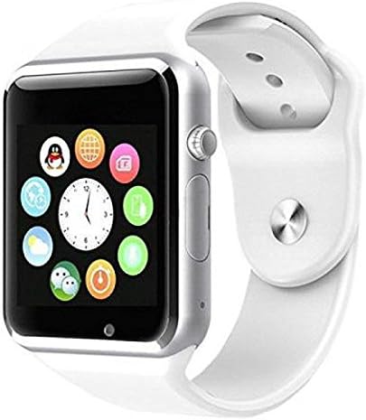 Bluetooth Smart Watch with Camera, TechFaith A1 Smart Watch for Android Smartphones (White)