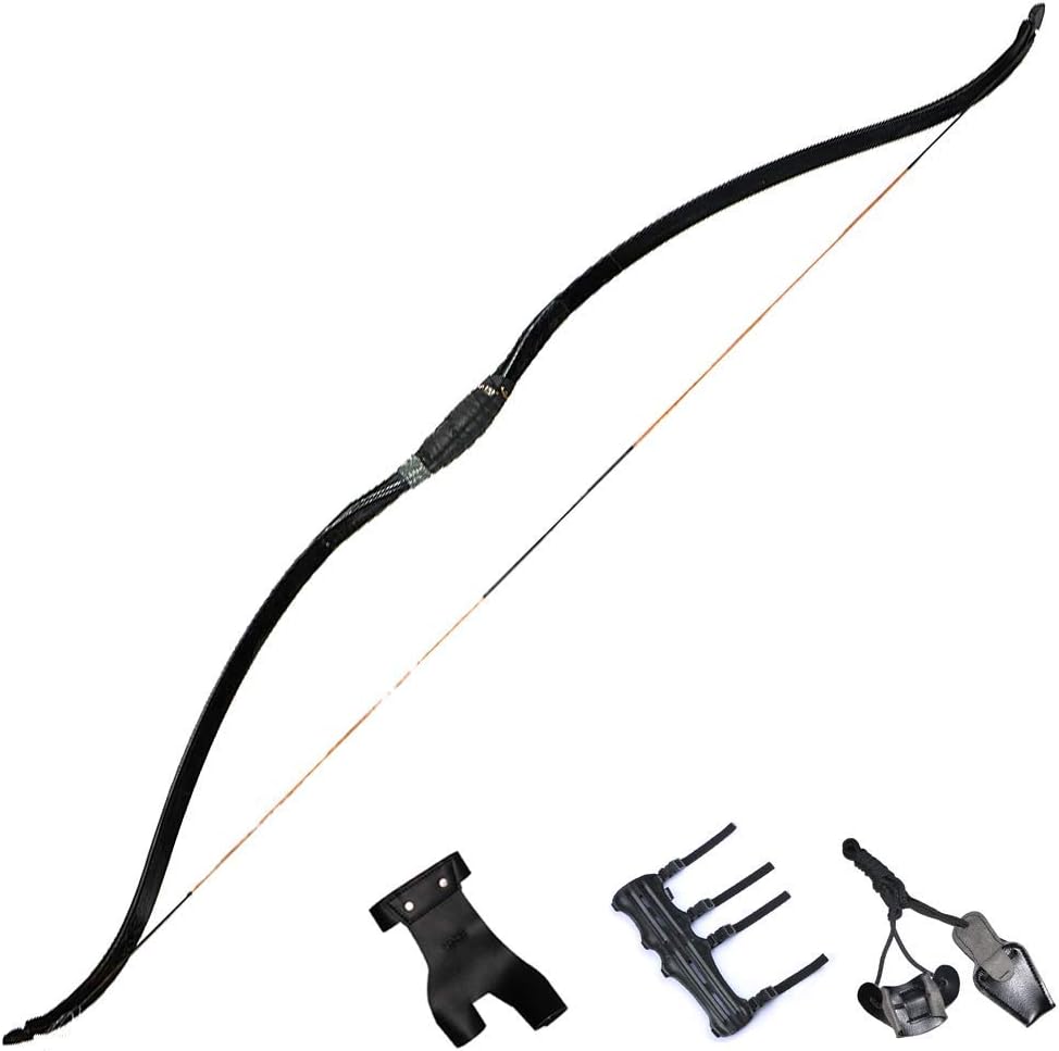 Traditioneller Recurve Bogen 30-50 Lbs - Handgefertigter Langbogen Für Bogenschießen